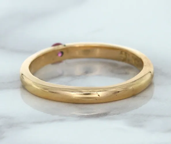 0.10ct Round Pink Sapphire Ring in 14K Rose Gold