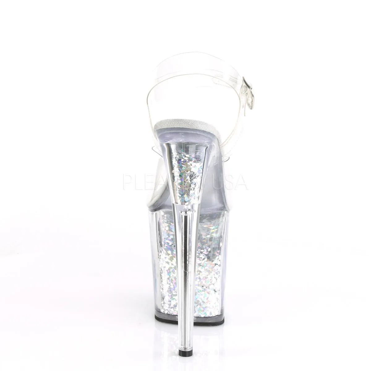 FLAMINGO-808GF  Clear/Silver Multi Glitter