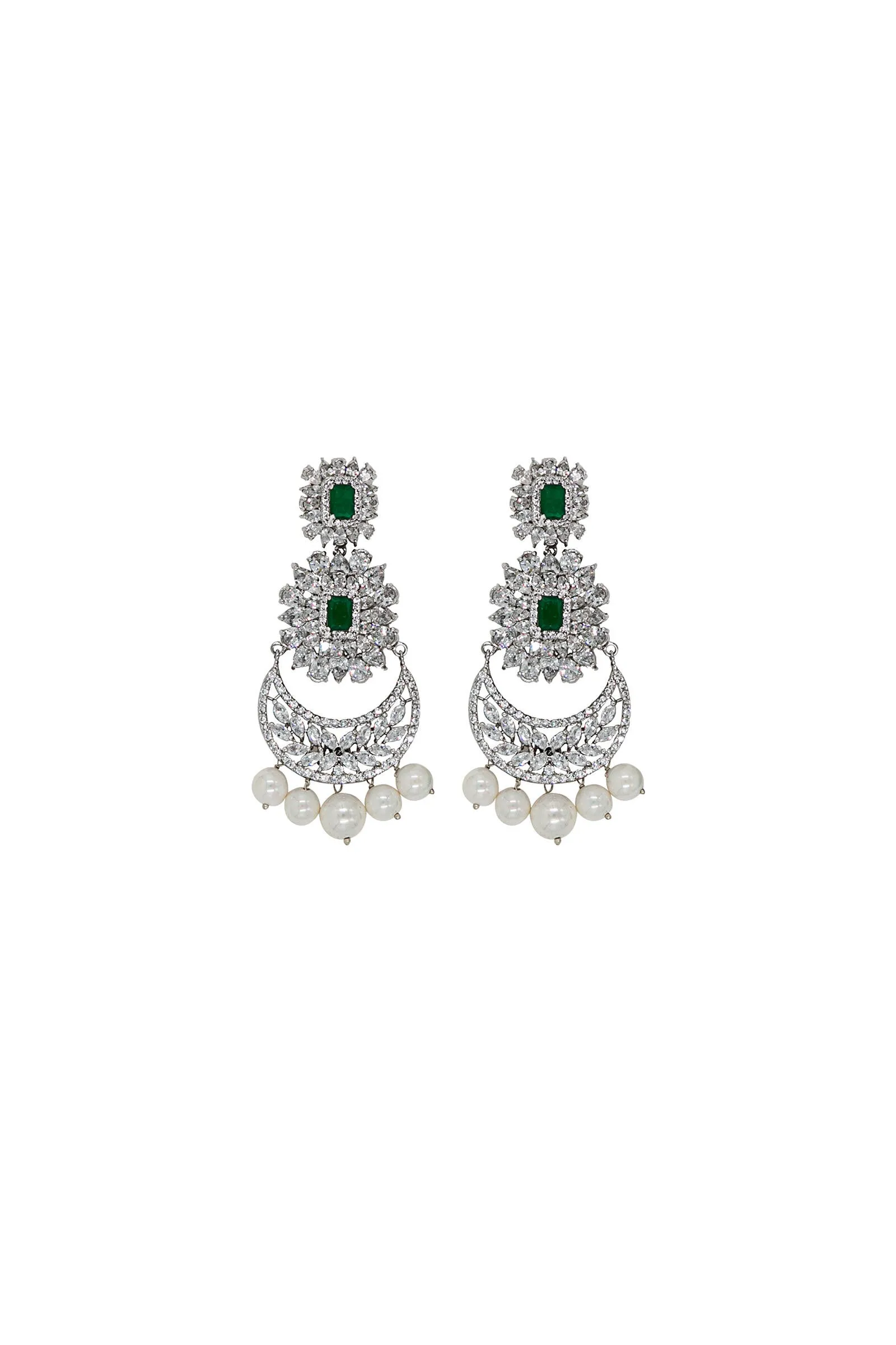Maria B Jewelry | Zircon Fine Jewelry | JER-027-Emerald Green