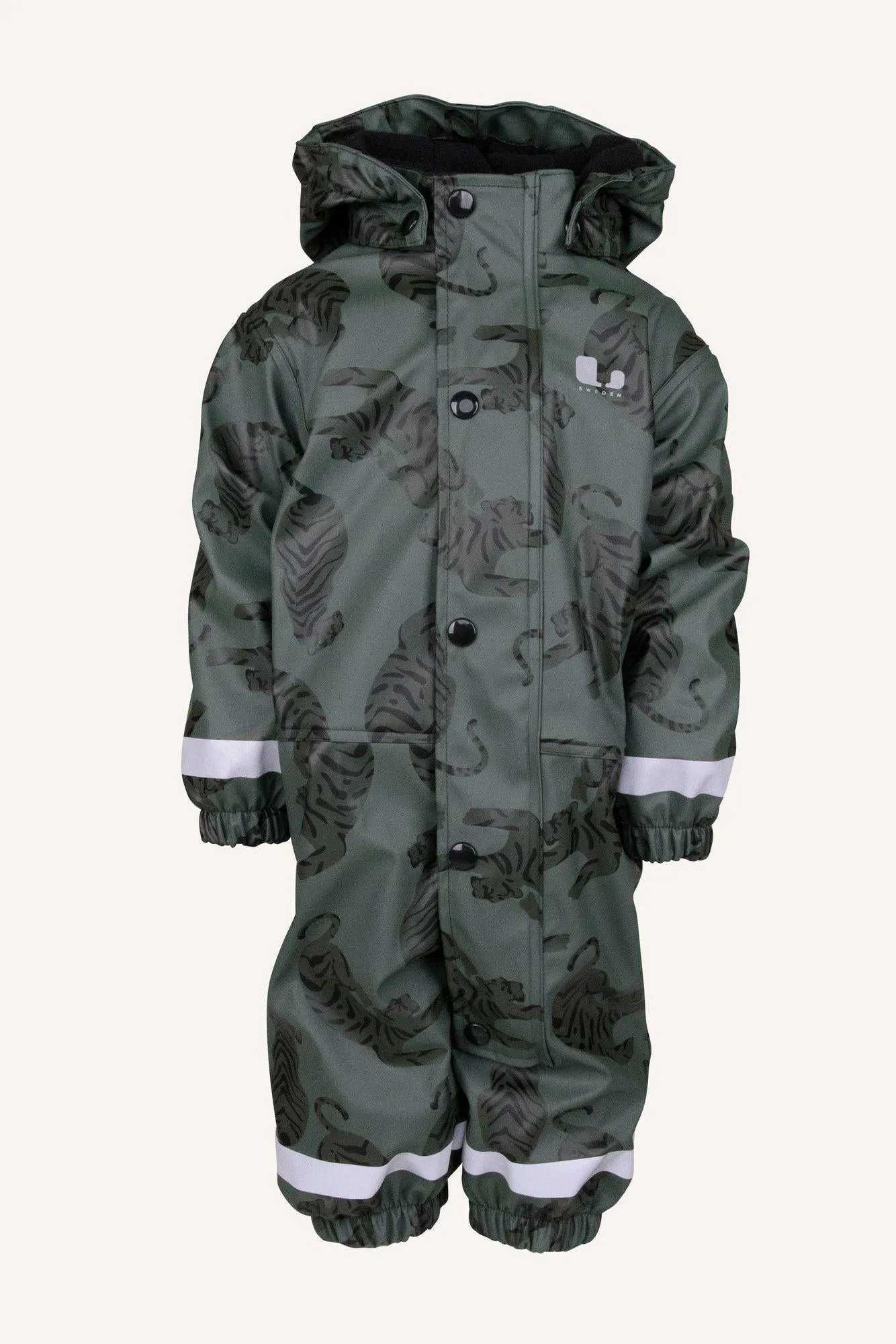 VATTNADAL RAIN BABY OVERALL FLEECE - GREEN